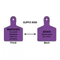 3" x 4" Purple Polyurethane Recycled/Reclaimed Water Do Not Drink Legend Double Sided Valve ID Tag | CSTIDMAXP2RC006