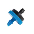 6 mm Self-Piercing Barb 0.5 gph Blue HE Series Point Source Pressure Compensating Drip Emitter | HTXHE050100