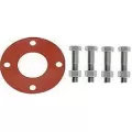 3" Red Styrene Butadiene Rubber Full Face Bolt and Gasket Set | GKRBP030