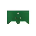 125 VAC 15 A 2-1/4" x 1-3/8" x 1-3/4" Green Heavy-Duty 3-Outlet Adapter | MEN3704143