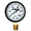 0 to 100 psi 2" Dial 1/4" NPT Lead-Free Lower Pressure Gauge | MRLPG100