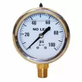 0 to 100 psi 2-1/2" Dial 1/4" NPT Lead-Free Liquid Filled Lower Pressure Gauge | MRLPGL100