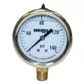 0 to 160 psi 2-1/2" Dial 1/4" NPT Lead-Free Liquid Filled Lower Pressure Gauge | MRLPGL160