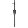 7" Black Nursery Groove For 0.125" ID x 0.187" OD PE Tubing Pot Stake | MXJMSBNGST