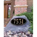 24" x 12" x 12-1/2" Polyethylene Fieldstone Gray Backflow Rock Enclosure | MOC105FS