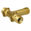 1" x 3/4" MIP x FIP Brass Short with (2) 1/2" Drain Hole Tank Tee | MRLBAT100CS