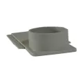 13.75" X 2.38" Light Gray Universal For Dura Slope Trench Drain End Outlet |  DS-227