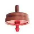 0.16 to 0.17" Inlet Barb x NIPS 0.5 gph Red Point Source Pressure Compensating TechFlow Drip Emitter | NETWPC5