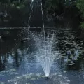 1/4 Hp 14.3" X 18.9" Black With Light Floating Fountain |  45383