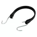 21" Black Rubber with Zinc Plated Steel S Hooks Tie Down Strap | PAS4905