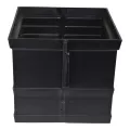 12" x 12" Square 2-Outlet Black with Outlet For 12" Square Catch Basins Riser | NDS1217