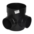 6-1/2" x 7-7/8" 2-Outlet Black For Spee-D Basins 90 Degrees Outlet | NDS250