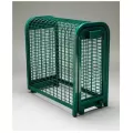 24" x 26" x 13" Forest Green/Plasti-Coat Powder Coated Cold Rolled Steel Guardian Cage | SBXGC24