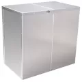 40" x 24" x 39" Aluminum High Profile 2-Piece Enclosure | SBXSBBC40ALHP