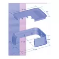 Dura Rectangular Valve Box Black/Green Lid 12 x 17 x D 6" | 120-6