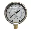 0 to 30" Hg 2-1/2" Dial 1/4" Lead-Free Liquid Filled Lower Vacuum Gauge | AMGILVG30254LNL