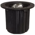 Ceramic Bi-Pin G4 MR16 LED Black Poly Glass Body Universal Well Light | ULSUW6300BK