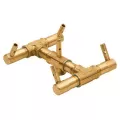 7.5" x 7.5" 60000 Btu Brass CFB60 Series with 18" Circular Plate Original Natural Gas Burner System | WARCFB60NG18C