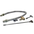 Stainless Steel Flex Line and Key For 121k to 249k Btu Burner Valve Kit | WARFLKV007