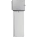 14" x 5-3/4" x 30" Powder Coated 16 ga Cold Rolled Steel LC Series with Key Lock Entry For WeatherTRAK LC+ Controllers Pedestal Enclosure and Adapter | WTPWTLCCPED