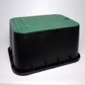 Dura Rectangular Valve Box Black/Green Lid 15 x 21 x D 12" | 150