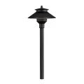 PL Series Die-CAST Aluminum With 18" Riser, No Lamp Path Light, FLat Black | PLNL18RFB