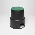 Dura Round Valve Box Black Box/Green Lid 6" | 60