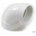 4" Hub White PVC 90 Degree Long Turn Sewer And Drain Elbow |  41P0
