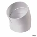4" Hub White PVC 22-1/2 deg Sewer and Drain Street Elbow