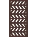 Alert Distributing Herringbone Modular Hardwood Composite Decorative Fence Panel 5/16" x 24" x 48" | OUTUSADSHE1