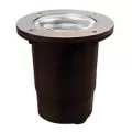 Alliance Lighting In-Ground Light, Ceramic Bi-Pin MR-16 LED Aged Brass 250/310/400 Lumens | AOLGL150BT