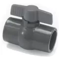 1" FIPT Gray PVC 150 psi 491 Series Compact Ball Valve | CNLV10791N