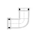 2" Gasketed PVC SDR-21 90 Degrees 1-Piece Bend | HRP118020