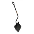 Ergonomic Snow Scoop, 18" Polycarbonate Head, Bent Steel Handle, D-Grip Snow Shovel | STR96827