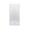 3-1/4" 42" x 34" x 76" AcrylX Applied Acrylic Textured/White 1-Piece Everyday Series with Center Drain Shower Stall | AQT1423CTCWH