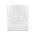 2" 60" x 30" x 72" AcrylX Applied Acrylic Smooth/White 1-Piece Everyday Series with Right Drain Tub Shower | AQT260330RWH