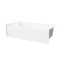 2" 60" x 30" x 16" AcrylX Applied Acrylic White 1-Piece Soaker Everyday Series with Left Drain Bathtub | AQT6030SMINLWH