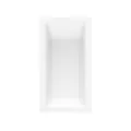2" 60" x 32" x 19" AcrylX Applied Acrylic White 1-Piece Everyday Series with Universal Drain Island Bathtub | AQT6032DMINWH