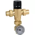 1" Sweat Lead-Free Brass 200 psi 521 Series 3-Way Adjustable with Check Valve Thermostatic and Pressure Balanced Mixing Valve | CAF521619AC