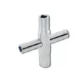 Hardened Steel 4-Way For 1/4" 5/16" 9/32" and 11/32" Square Stems Sill Cock Key | EZE45401