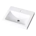 1-1/4" 20-7/8" x 17-3/4" x 7-1/8" Vitreous China White Wicker Park Series Bathroom Sink | GBRG0012892