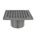 Chrome Brass with Square Strainer For D50001 Shower Drain Base Spud | JSCD60942
