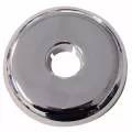 1-1/4" CTS 3.308" Chrome Plastic Flexible Split Floor and Ceiling Plate | JSCF06124