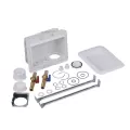 Copper Sweat 8-1/3" x 3-3/4" x 5-1/2" White Brass Fire-Rated Washing Machine Outlet Box | OTY38478
