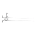 2.271" x 2.147" Galvanized Steel 525-PB Series with 1 Plastic Bend Support For 16" Stud Bays L-Bent Bracket | SIO525161PBL