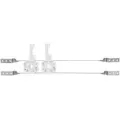 2.271" x 2.147" Galvanized Steel 525-PB Series with 2 Plastic Bend Supports For 16" Stud Bays Twisted Bracket | SIO525162PB