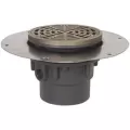 2" x 3" Round PVC Gray 822 Series Floor Drain Adjustable Complete Assembly | SIO8222PNR