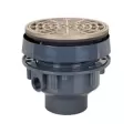 2" x 3" Round PVC Gray 832 Series Floor Drain Adjustable Complete Assembly | SIO83225PNR