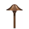 Alliance Lighting Hat, Aged Brass Frosted Lens For Bi-Pin G4 Area Lights, 8" x 4.25" | AOLAL850