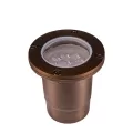 Alliance Outdoor Lighting In-Ground Well Light, 4W Ceramic Bi-Pin MR-16 LED Aged Brass GL150 Series | AOLGL150LED4W
